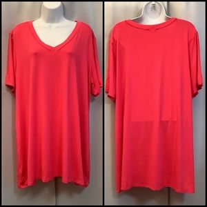 Heimish U.S.A. Tunic Women’s 3XL Stretchy Loose Fit Pink